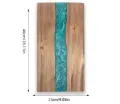 Deska Dekoracyjna z Żywicą – 46 × 23 cm, Ręcznie Wykonana