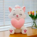 Pluszowy Kot z Serduszkiem – 50 cm, Uroczy Prezent w Stylu Kawaii