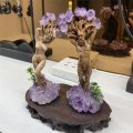 Miniatura Naturalne Rekodzielo Z Ametystu Drzewko Driady